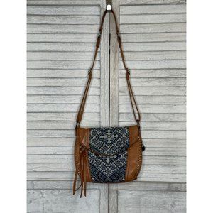 The Sak Blue Diamond Silverlake Leather Crossbody Purse